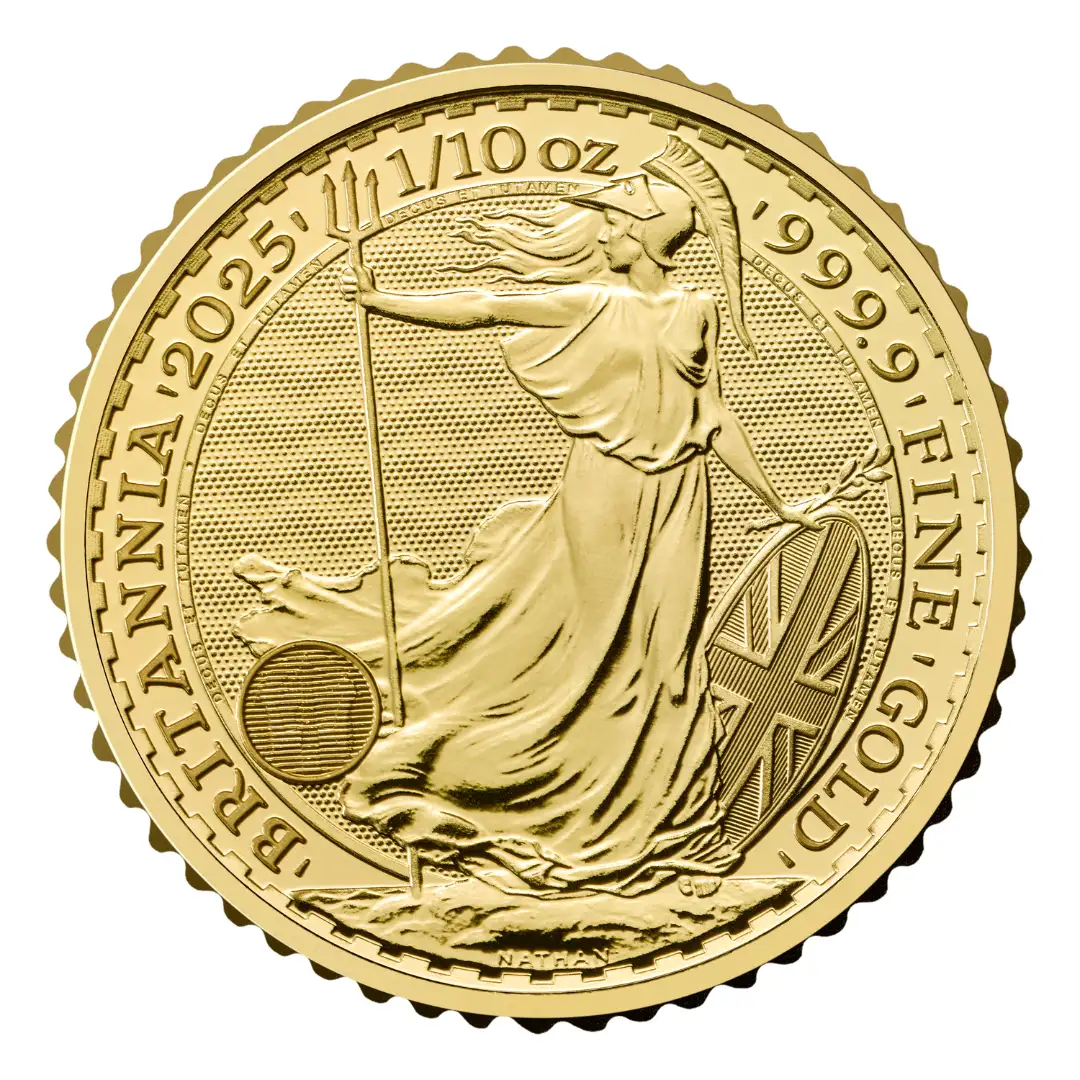  1/10th Oz Gold Royal Mint Britannia 9999 Bullion Coin