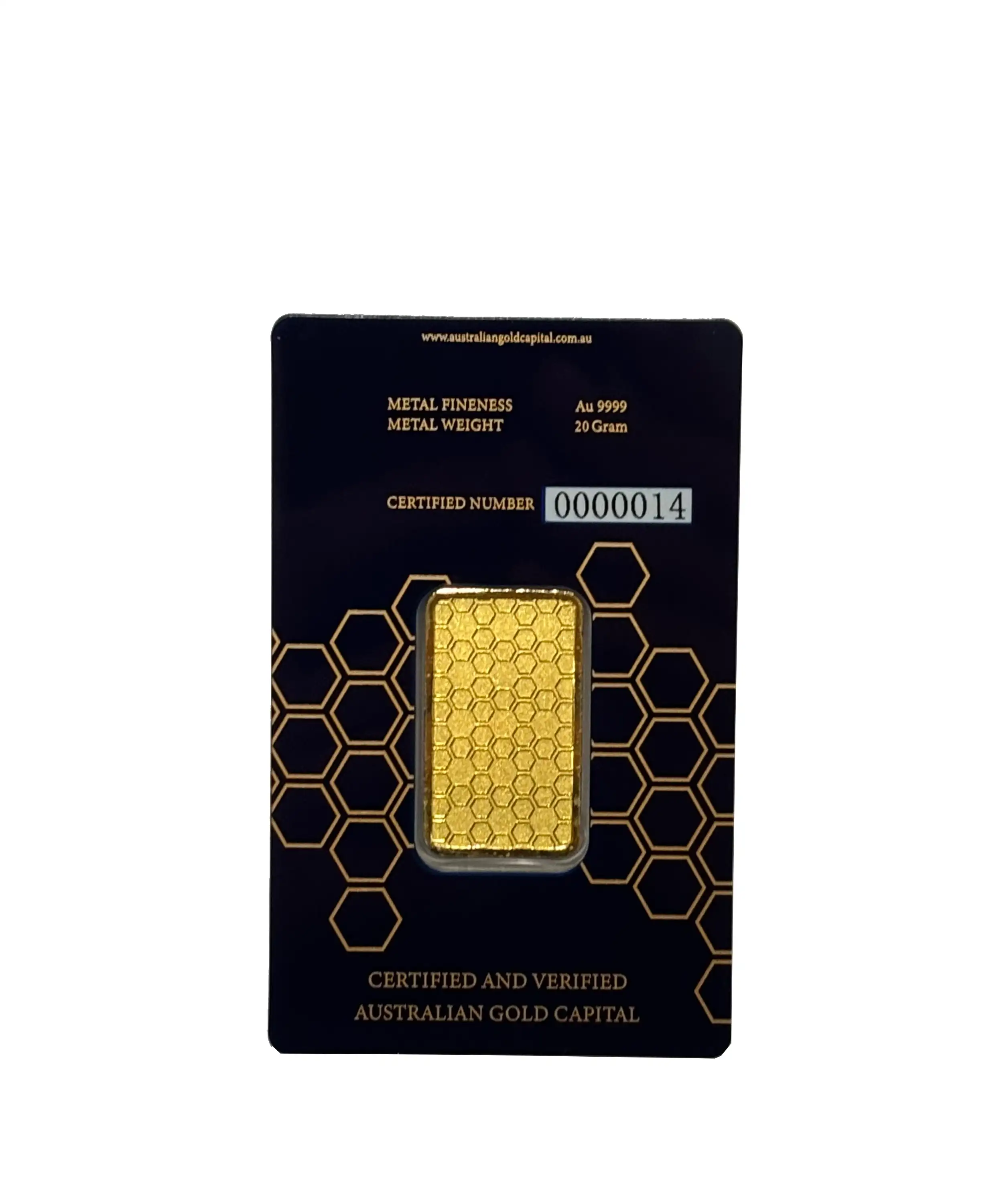  AGC 20g Bullion Minted Gold Tablet 99.99%