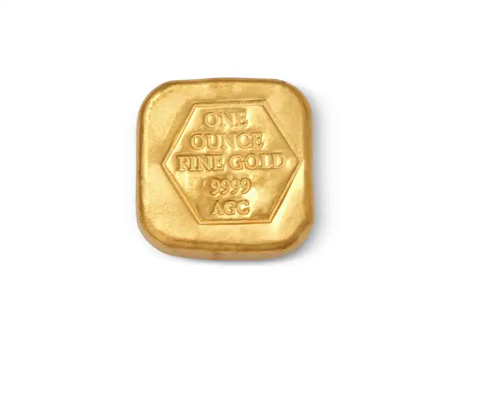  AGC 1oz 9999 Cast Gold Bullion Bar