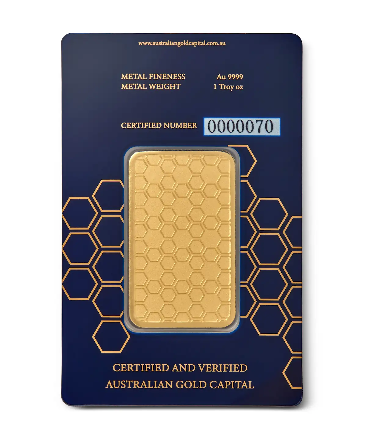  AGC 1oz 9999 Minted Gold Bar